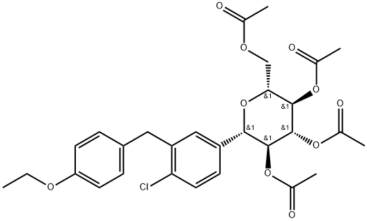 2-氯-5-(2,3,4,6-四-O-乙?；?β-D-吡喃葡萄糖-1-基)-4'-乙氧基二苯甲烷