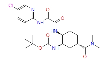 (1R,2S,5S)-2-[[2-[(5-氯吡啶-2-基)氨基]-2-氧代乙酰基]氨基]-5-(二甲基氨基羰基)環(huán)己基]氨基甲酸叔丁酯