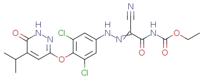 (Z)-乙基 (2-氰基-2-(2-(3,5-二氯-4-((5-異丙基-6-氧亞基-1,6-二氫噠嗪-3-基)氧代)苯基)亞肼基)乙?；?氨基甲酯